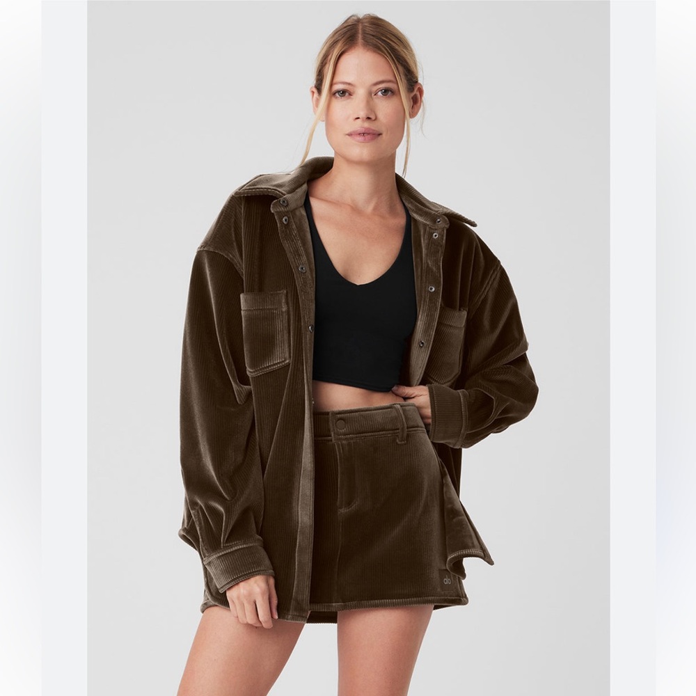 Alo yoga velour mountainside shacket S